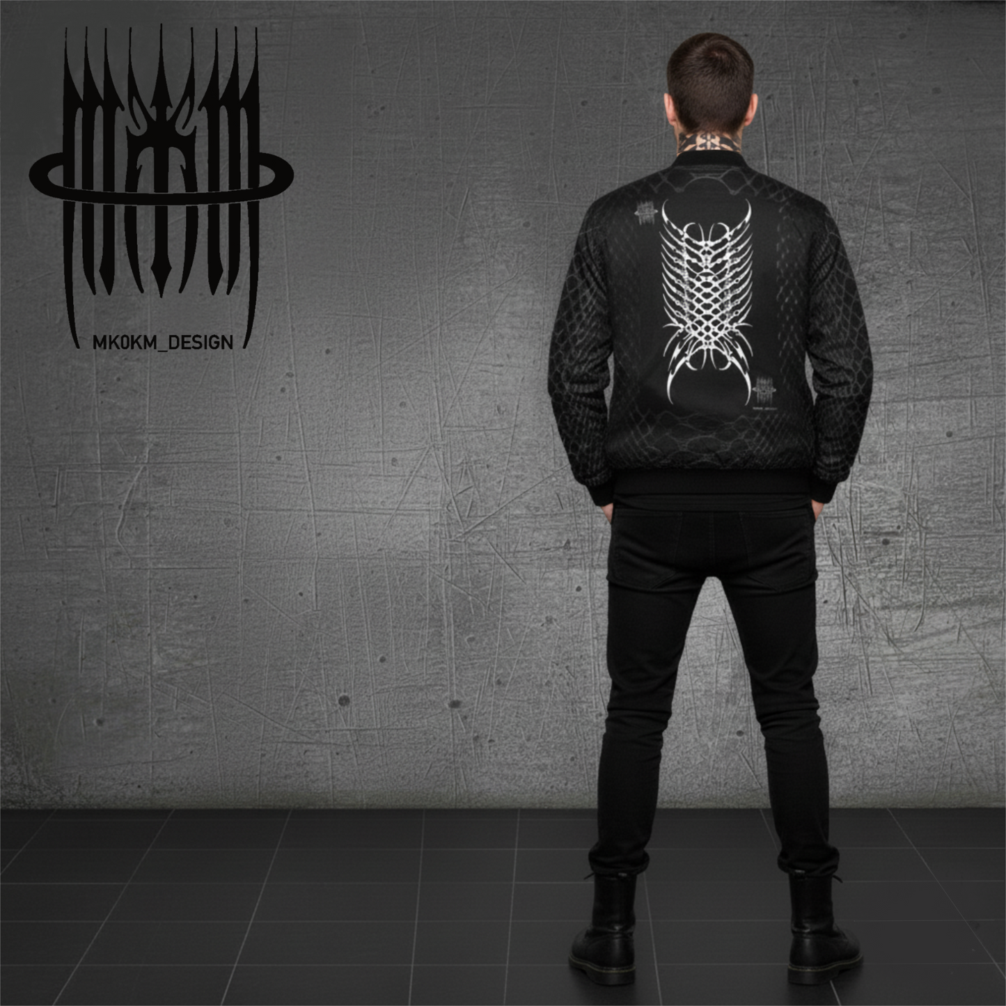 MK0KM Quilted Bomber Jacket H33 Heavy 23 Oz