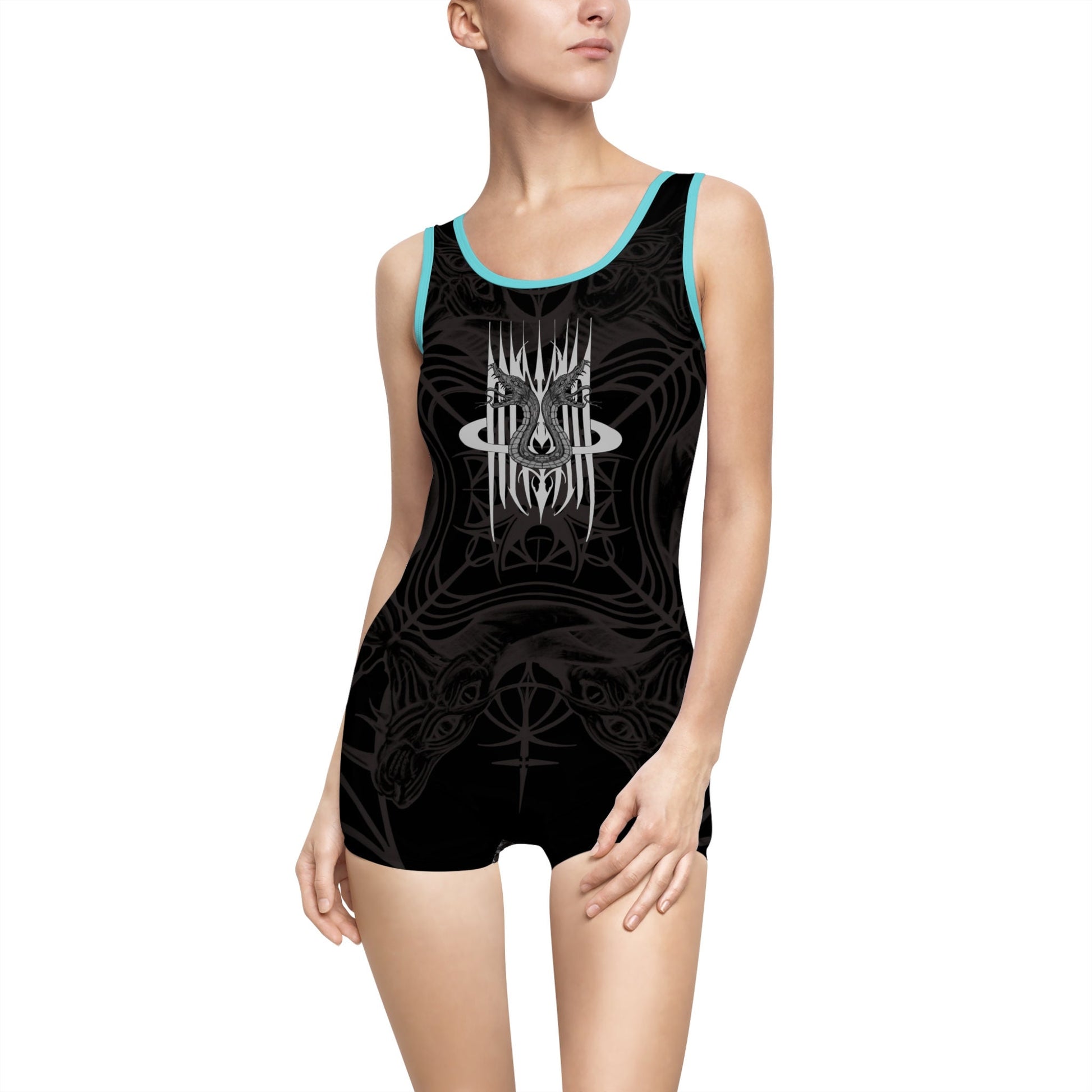 MK0KM Women's Vintage Swimsuit (AOP)