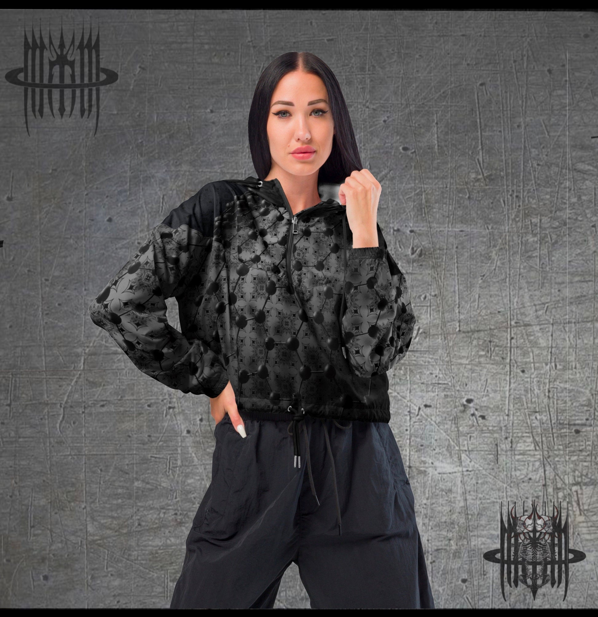 MK0KM Women’s cropped windbreaker WND_BRK0