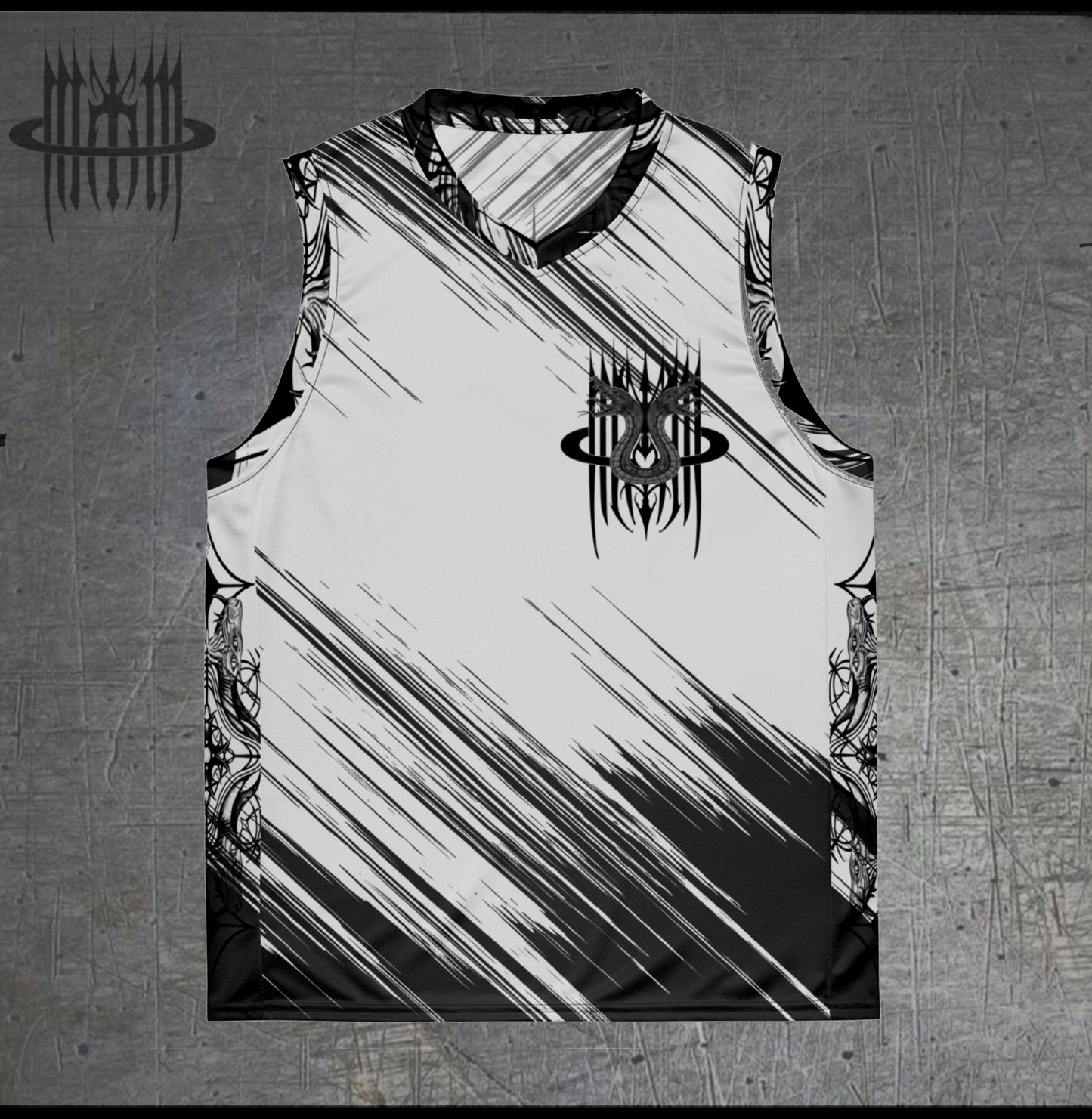 MK0KM Recycled unisex basketball jersey WHT_CSMS