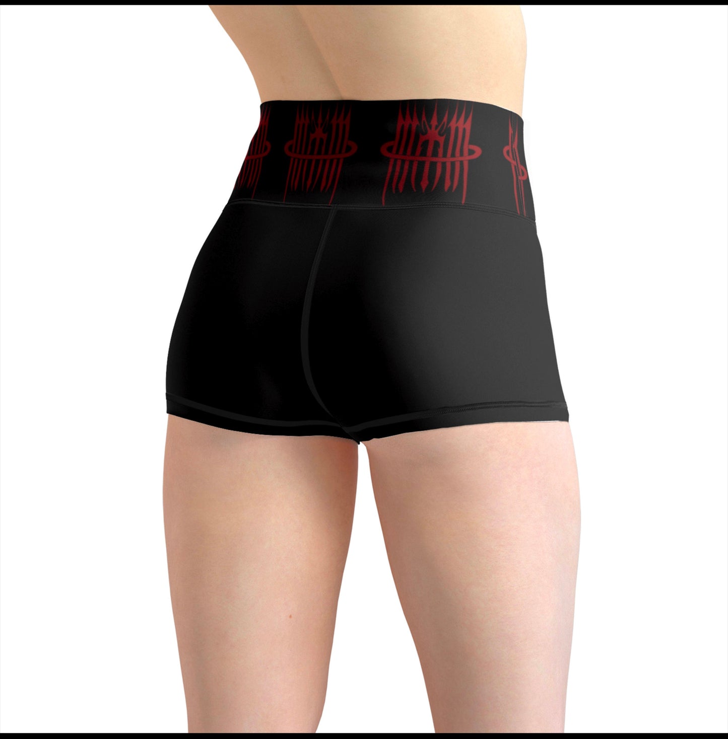 Mk0KM Women's Yoga Shorts LOGO_LOGO