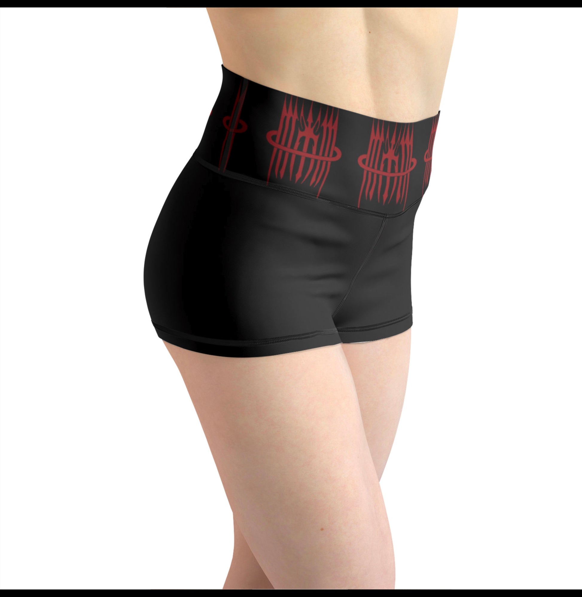 Mk0KM Women's Yoga Shorts LOGO_LOGO