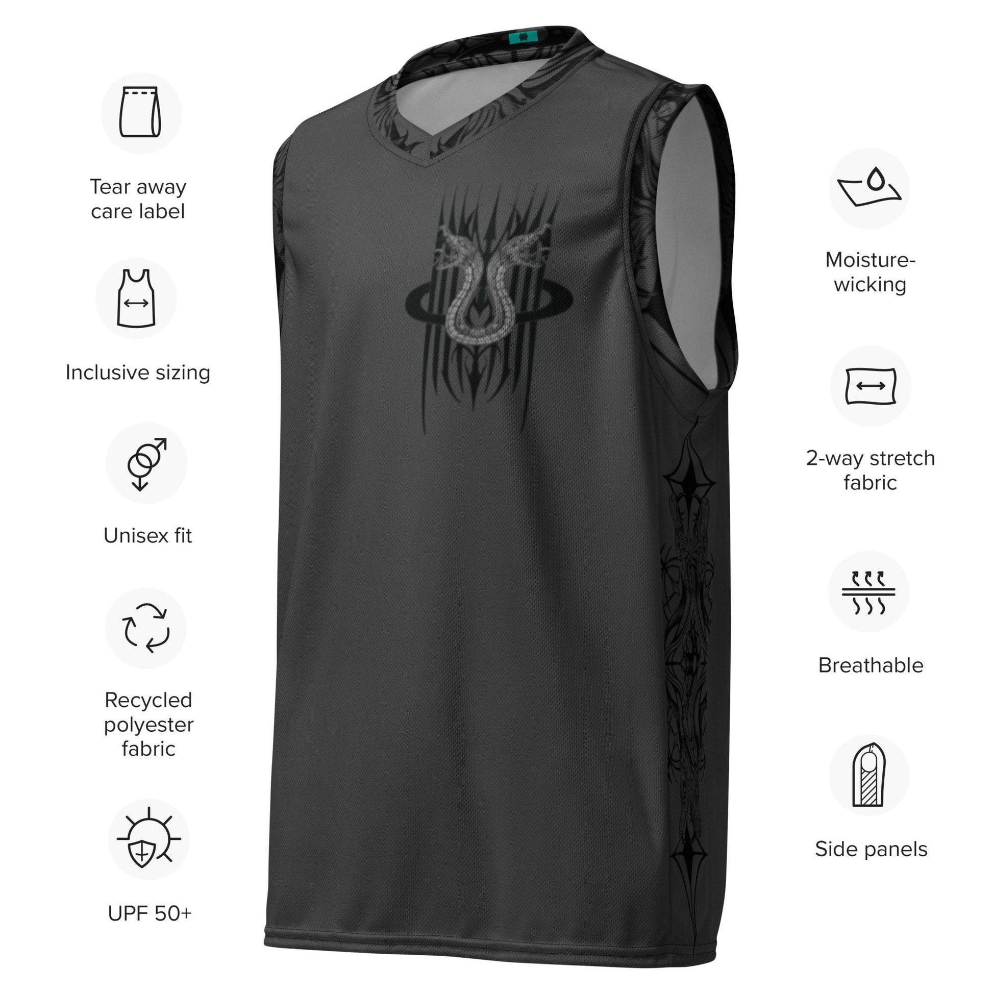 Maglietta da basket unisex riciclata