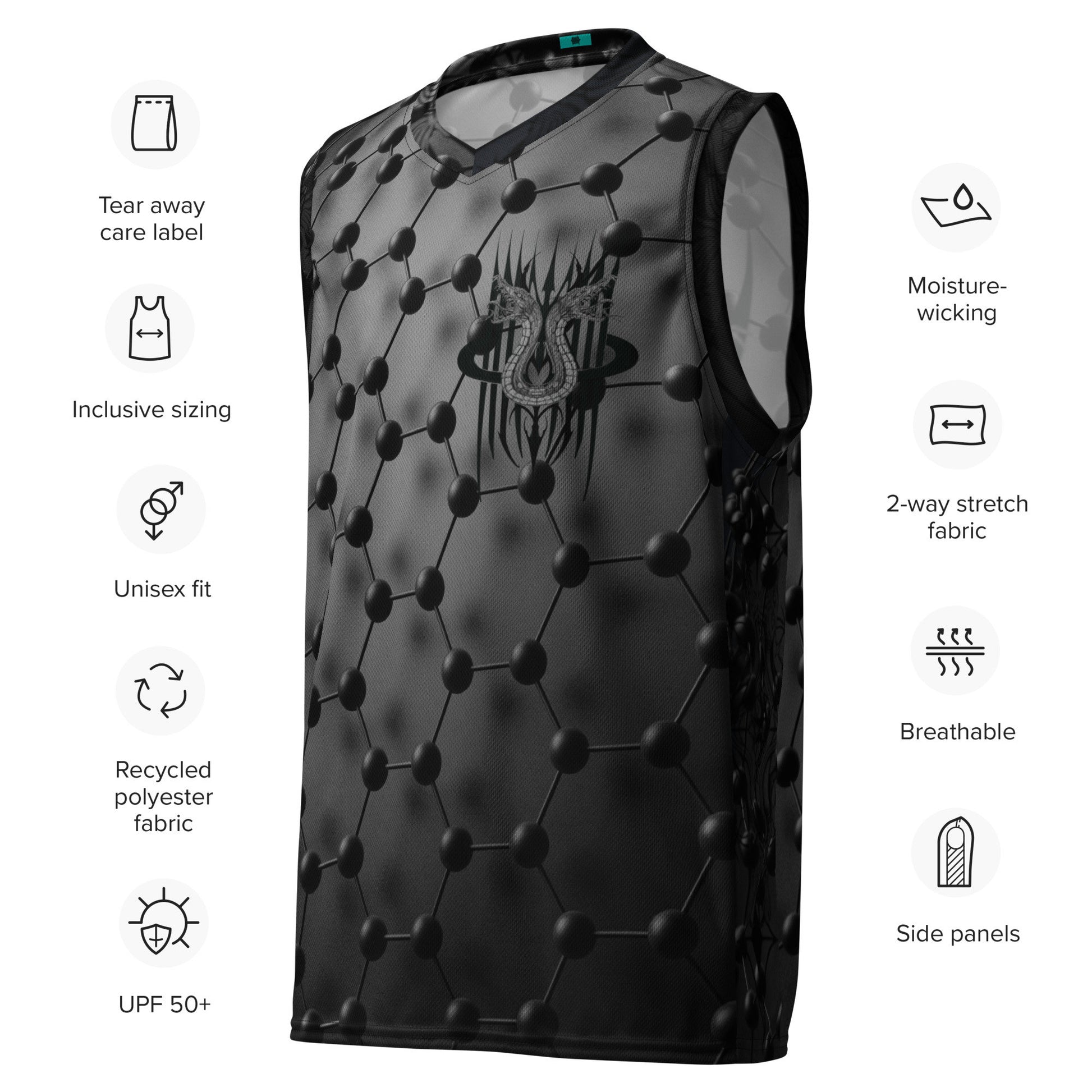 Maglietta da basket unisex riciclata