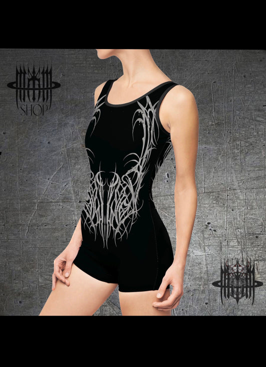 MK0KM_GRX Women's Vintage Swimsuit LVXX