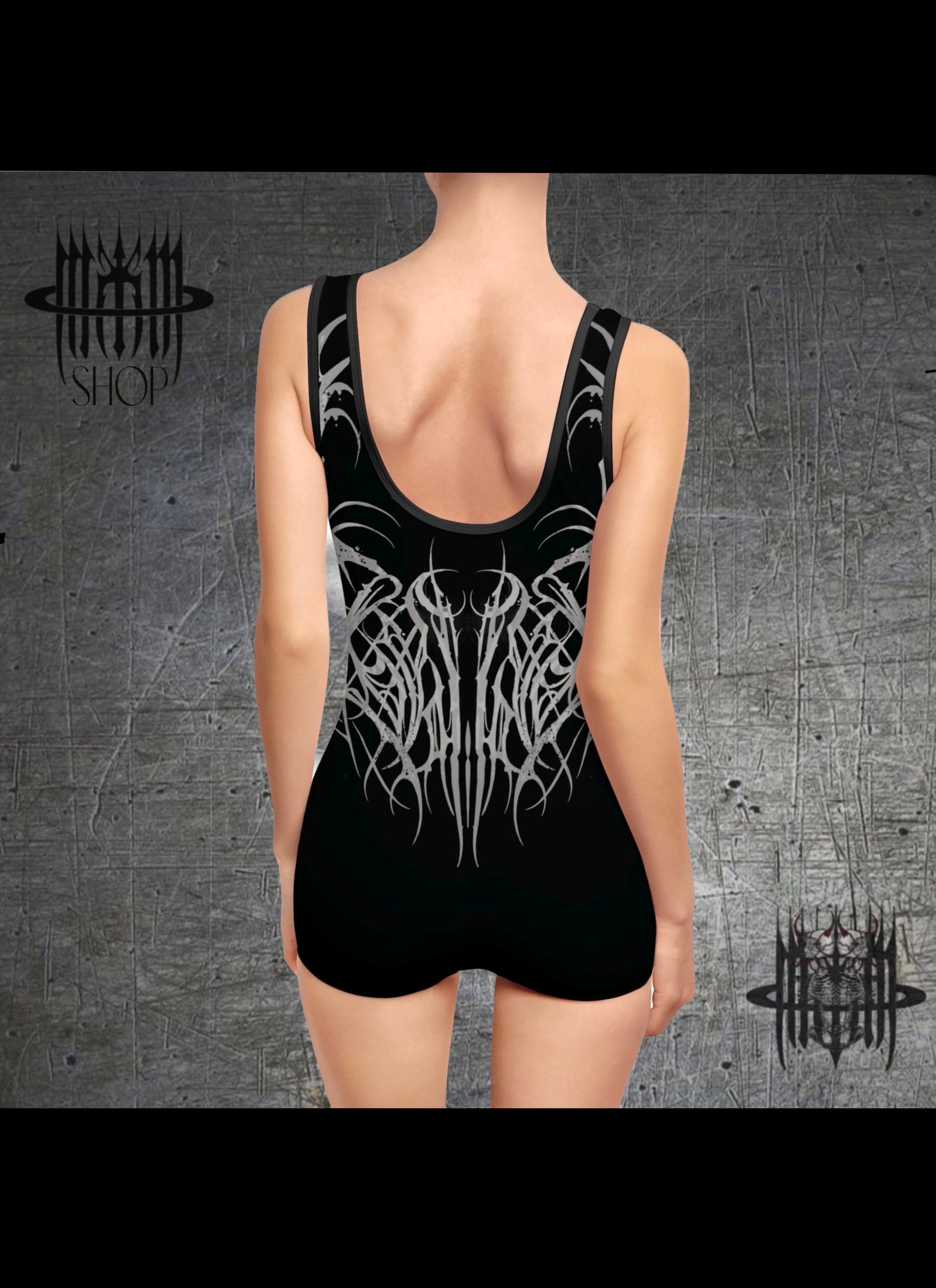 MK0KM_GRX Women's Vintage Swimsuit LVXX