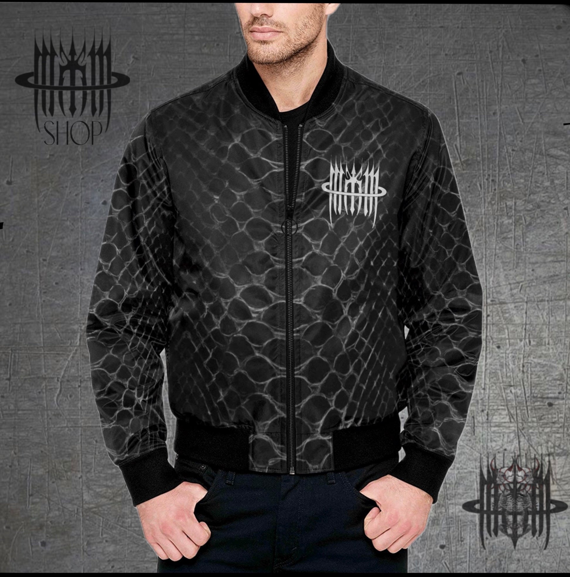 MK0KM Quilted Bomber Jacket H33 Heavy 23 Oz